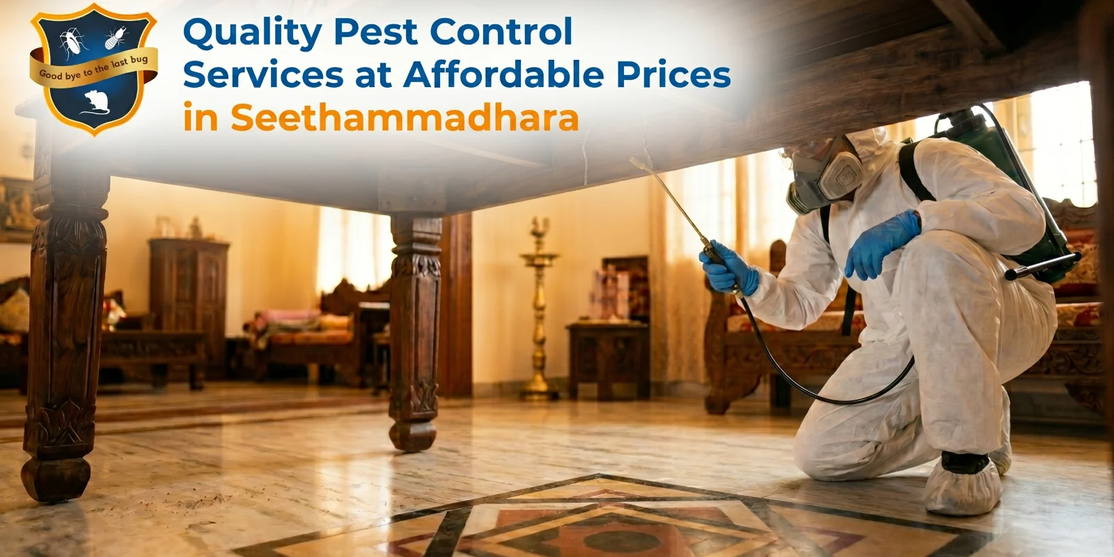Professional ISO-certified pest control in Seethammadhara with eco-friendly 90-day guaranteed results